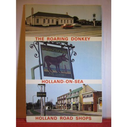 multiview, HOLLAND-ON-SEA, ESSEX unused vintage postcard #