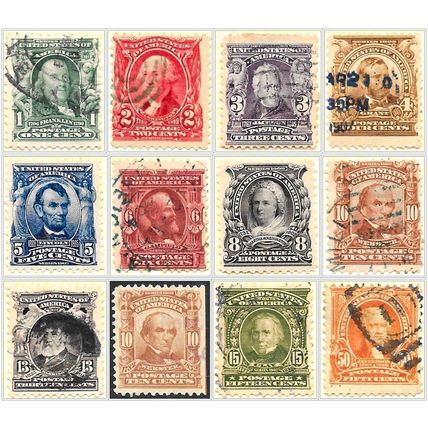 USA 1902 " Presidents & Statesmen upto 50 cents Used V1