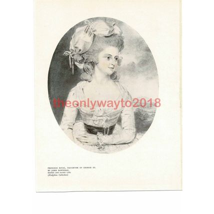 Princess Royal, George IIIs Daughter, J Downman, Book Illustration (Print), 1907