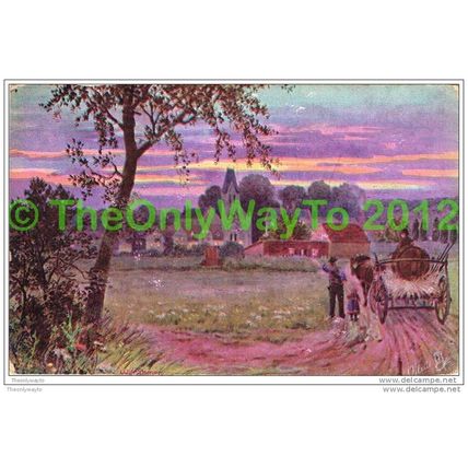 SUMMER LANDSCAPE, ENGLAND, 1900/10s, Postcard
