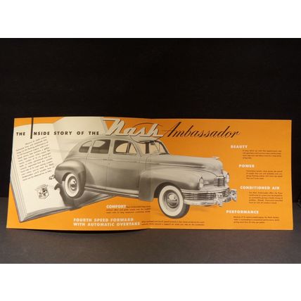 The Nash Ambassador for 1946 Sales Brochure
