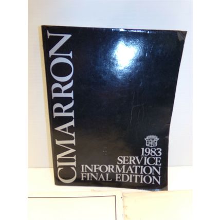 1983 Cadillac Cimarron Service Info Wiring Diagrams Rallye Club Accessories