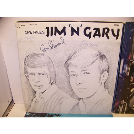 VINTAGE COUNTRY ALBUMS BUCK OWENS HANK THOMPSON JIM 'N' GARY - MANY AUTOGRAPHED
