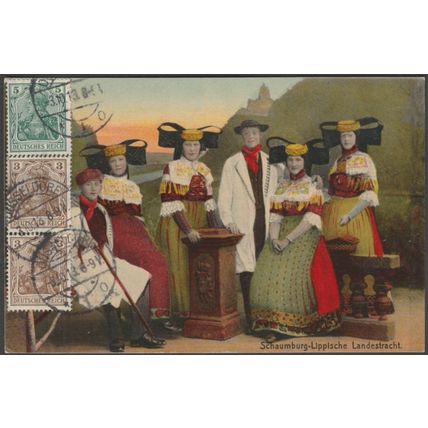Landestracht, Schaumburg-Lippische, 1913 - Gustav Kaulmann AK