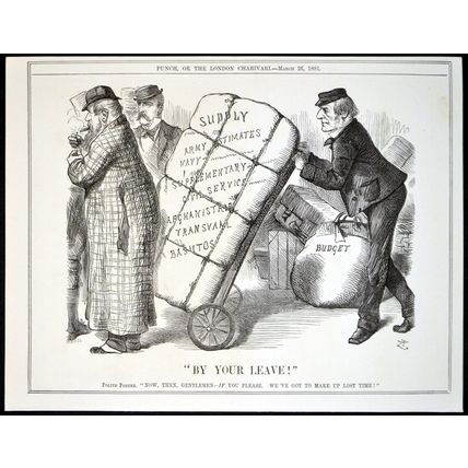 BY YOUR LEAVE! 1881 John Tenniel - Joseph Swain PUNCH CARTOON PAGE