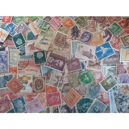 100 WW Used Stamp Lot OG Vintage Antique: 65+ yrs Old! Lowest Internet Price!