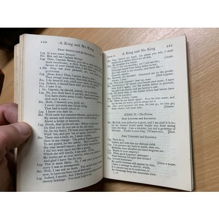 1926 "SELECT PLAYS BY FRANCIS BEAUMONT & JOHN FLETCHER" SMALL HARDBACK BOOK (P3)