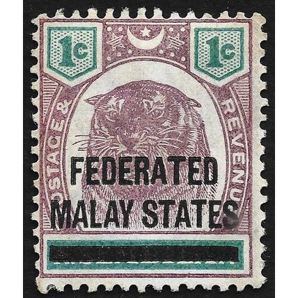 FMS 1900 OVPT. 1c Sc#1 MH @T291