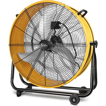Simple Deluxe 30 Inch Heavy Duty Metal Industrial Drum Fan, 3 Speed Air Circulat
