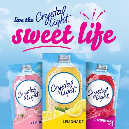 Crystal Light Lemonade Naturally Flavored Powdered Drink Mix, 120 Ct Pack, 12 Bo