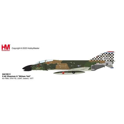 F-4C PHANTOM II WILIAM TELL 57TH FIS USAF -HOBBY MASTER HA19082 1/72 - PRE ORDER