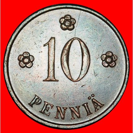 Ⰶ LION (1919-1940): FINLAND ★ 10 PENCE 1936! ★LOW START★NO RESERVE
