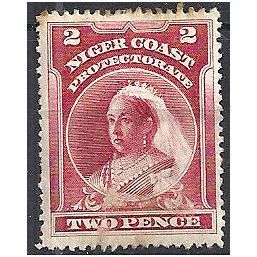 Niger Coast Protectorate 1897 SG68 2d Lake Mounted Mint - Slight Toning ..