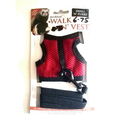 Walk 'n' Vest - Harness & Leash - Red