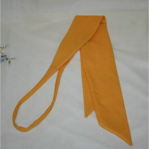 Vintage 1960 1970 Gold Bow Tie Dress Sash Belt New