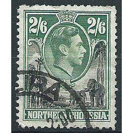 Northern Rhodesia 1938 SG41 2/6d Black & Green Fine Used .. ..