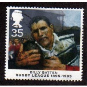 Great Britain 1995 Rugby League 35p Billy Batten Used SG 1894 Sc 1632 stamp