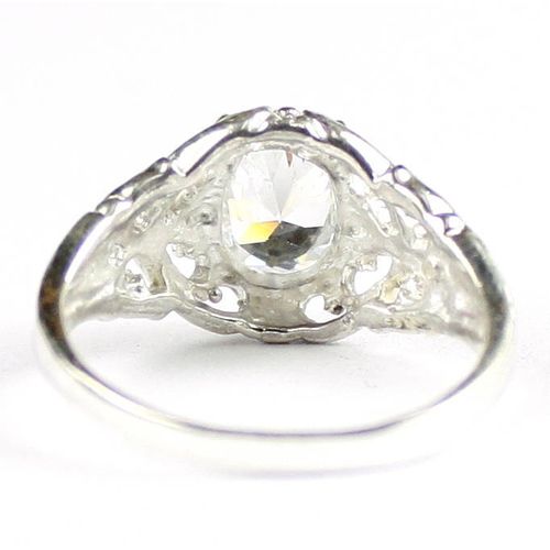 Cubic Zirconia, 925 Sterling Silver Ring, SR113