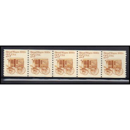 2136 25c Bread Wagon Fine MNH Dry Gum PNC 3/5 KA9116