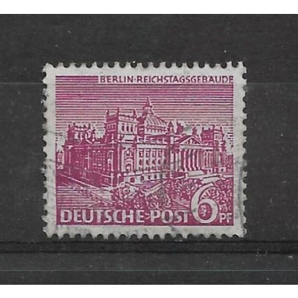 WestGermany.WestBerlin.B38 6pf Reichstag Building (Purple).Fine Used.Nov21