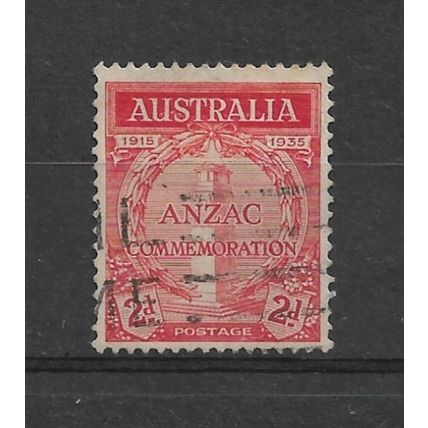 Australia.SG154 2d Cenotaph,Whitehall (Scarlet).Fine Used.Dec21a