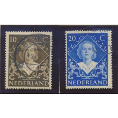 Netherlands Stamps Scott #304 To 305, Used