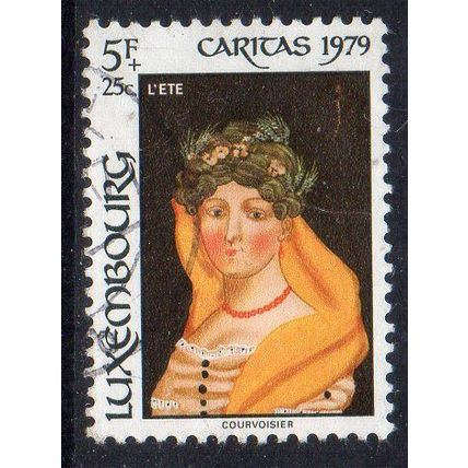 Luxembourg 1979 Welfare - Paintings Under Glass - Summer 5Fr + 25c Used