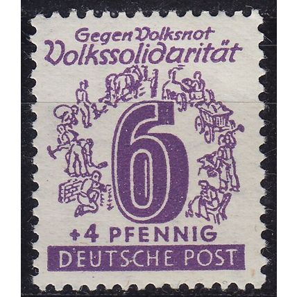 GERMANY Alliiert SBZ [West-Sachsen] MiNr 0141 I ( **/mnh ) [01] Plattenfehler