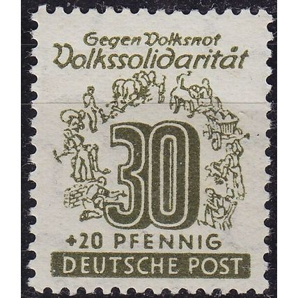 GERMANY Alliiert SBZ [West-Sachsen] MiNr 0147 II ( **/mnh ) [01] Plattenfehler