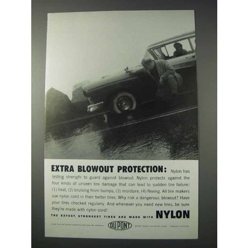 1959 Du Pont Nylon Ad - Blowout Protection