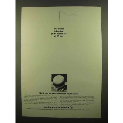 1965 North American Aviation Ad - Needle is Invisible