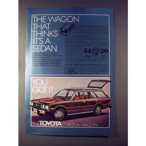 1976 Toyota Corona 5-Door Wagon Ad!