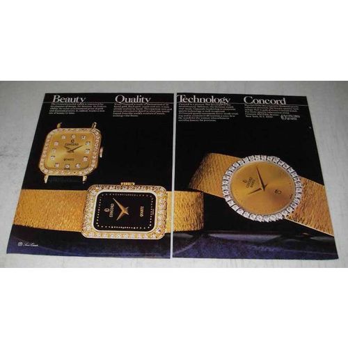 1980 Concord Watches Ad - Beauty Quality Technology