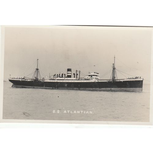 T. & J. Harrison S.S. Atlantian Cargo Ship Shipping Postcard (S12423)