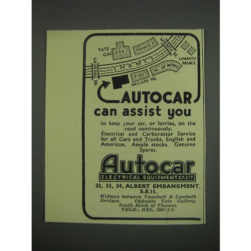 1949 Autocar Electrical Equipment Co. Ad - Autocar can assist you