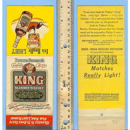 KY Louisville Giant Feature Matchcover w/o matches Outer cover Louisville ~14
