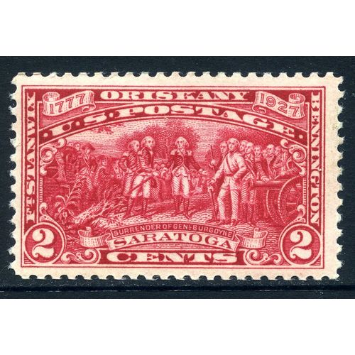 USA 1927 Surrender of General Burgoyne at Saratoga, 2c, Scott 644, MH