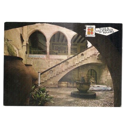 VILLAFRANCE DES PANADES, SPAIN..unused vintage postcard =
