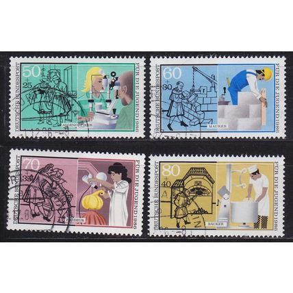 GERMANY BUND [1986] MiNr 1274-77 ( O/used )