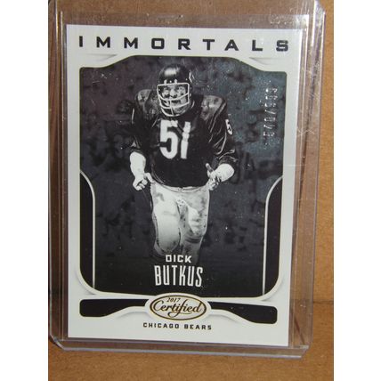 2017 Panini Certified DICK BUTKUS (Chicago Bears) Immortals Mirror #126 540/999