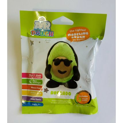 Air Dough 3 Pack lot all Different Penguin / Bull Dog / Avocado New Sealed Cond