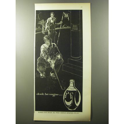 1953 Haig & Haig Scotch Advertisement - Golf 19th Hole