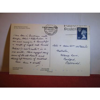 multiview, BEAULY, INVERNESS, SCOTLAND used postcard Colourmaster 1989 pm #