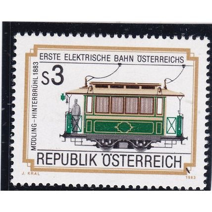 Austria 1983 Tram no 5 1883 Mint Never Hung SG 1980 VGC