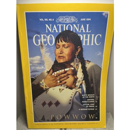 National Geographic Magazine June 1994 Pow Wow - Vintage Collectable