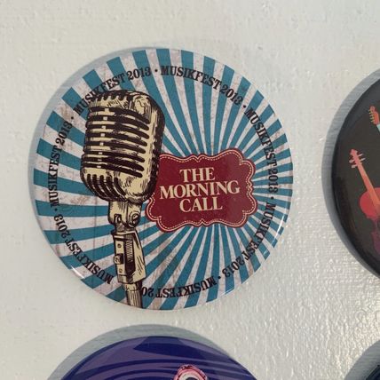 Musikfest The Morning Call Pin Back Button Lot Bethlehem Pa Music Fest 2013-2018