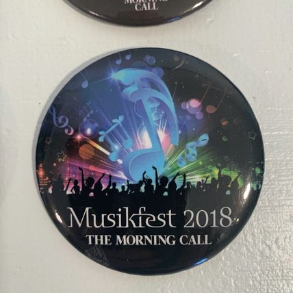Musikfest The Morning Call Pin Back Button Lot Bethlehem Pa Music Fest 2013-2018
