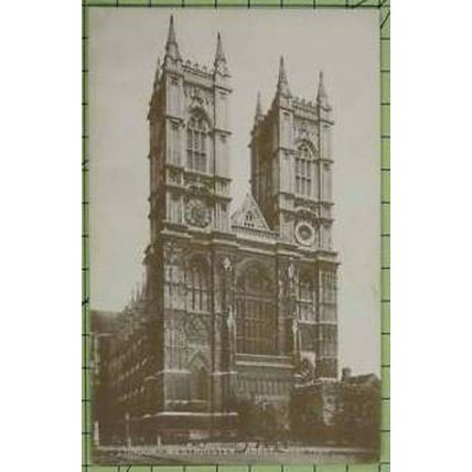 LONDON - WESTMINSTER ABBEY, WEST FRONT (2), ENGLAND, Postcard