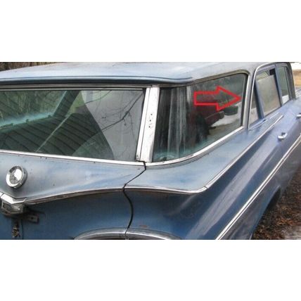 1959 CHEVROLET PARKWOOD RH REAR SIDE FRONT EDGE TRIM OEM