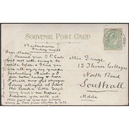 The Wishing Well, Upwey, Dorset, 1908 - Valentine's Postcard